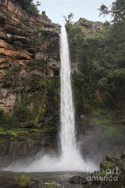 Lone Creek Falls Waterfall Near Sabie In South Africa Photograph By