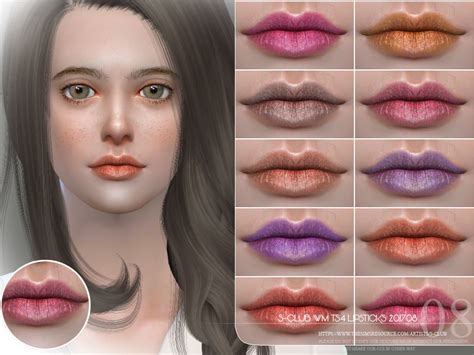 The Sims Resource S Club Wm Ts4 Lipstick 201708