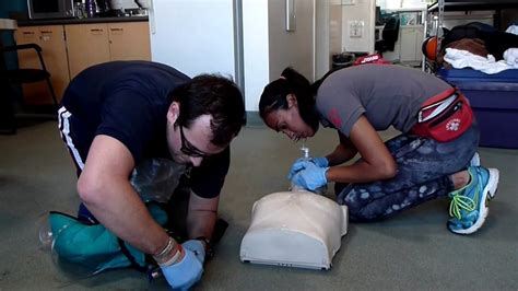 Lifeguarding Drills Ventilations With Mask Bvm And O2 Administration