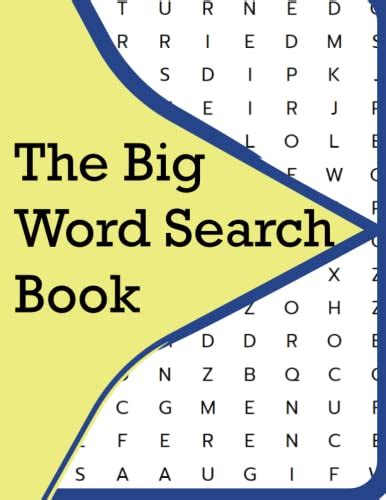 The Big Word Search Book Large Print Word Search Activity Book For