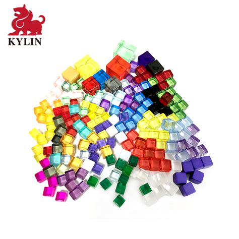 Multicolor Reusable Plasticacrylic Cubes Assorted Colors Education