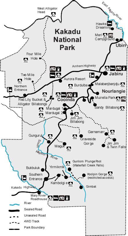 29 Kakadu National Park Map Maps Database Source