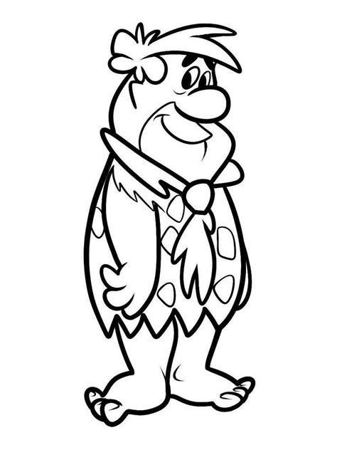 Fred Flintstone Coloring Pages