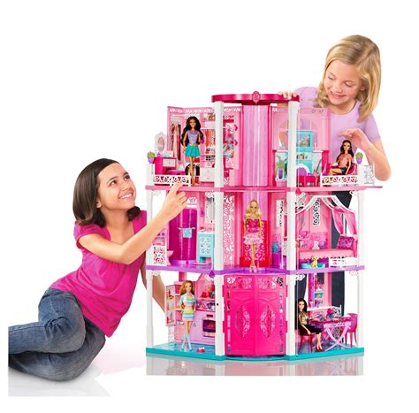 Barbie Doll By Mattel 3 Story Deluxe Folding Townhouse Dream House