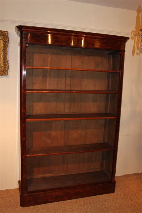 Large Mahogany Open Bookcase Antiques Atlas