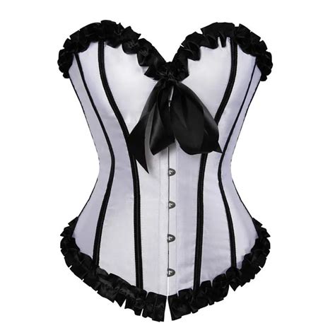Exotic Corset Lingerie Satin Bustiers And Corsets Push Up Vintage Style