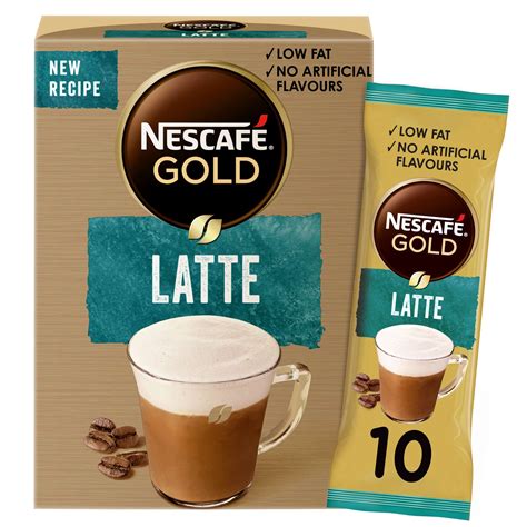 Buy Nescafe Gold Latte Unsweetened Coffee Mix Sachet 18g 10 Sachets