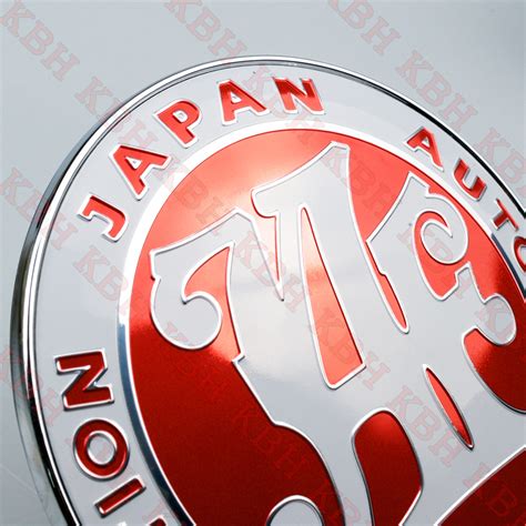 Universal Jaf Japan Automotive Federation Emblem Front Grill Mask Badge