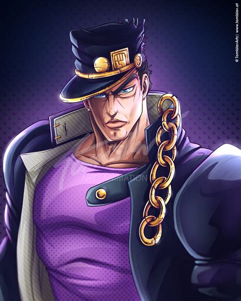 Jotaro Kujo Artstation Jotaro Kujo And Star Platinum Shawn Cauchi