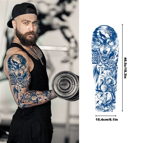 Buy Aresvns Semi Permanent Sleeve Tattoo For Men And Women Realistic