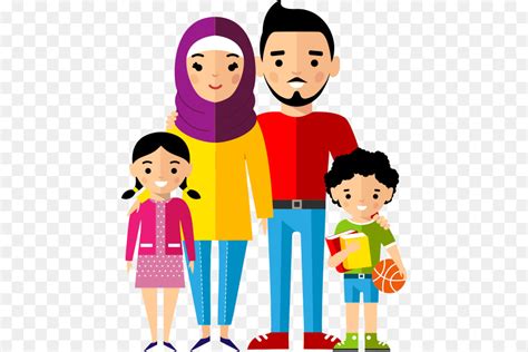 Bahagia, beberapa elemen yang terpilih yang sejahtera, pendidikan dan sokongan keluarga. 20+ Inspirasi Gambar Kartun Keluarga Muslim Png - Mopppy