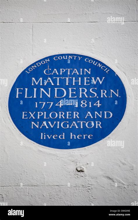 London County Council Blue Plaque Marking A Home Of Explorer Captain