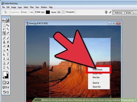 If you change your mind and want to cancel the crop completely, click the cancel button in the options bar, or press the esckey on your keyboard: How to Crop and Re Size Photos at the Same Time Using ...