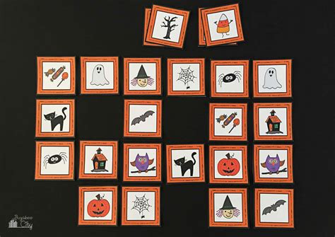 Printable Halloween Matching Games For Kids Crafting Cheerfully