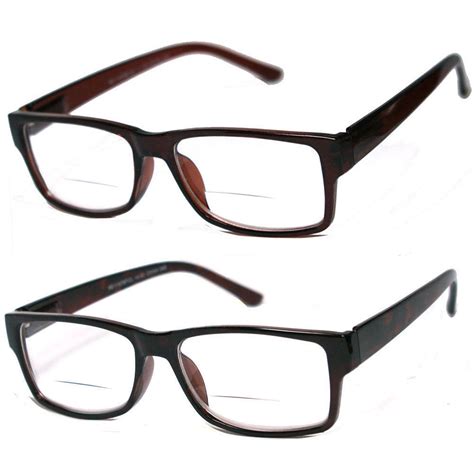 1 or 2 pairs mens womens vintage square frame clear bifocal reading glasses ebay