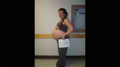 Girl Pregnant With Quadruplets Belly Size Pregnantbelly