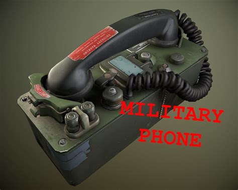 3d Model Military Phone Vr Ar Low Poly Cgtrader