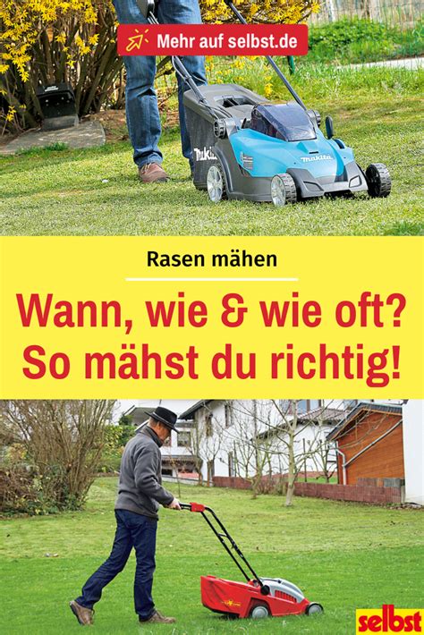 Ans ende der woche schieben sollte man es allerdings nicht. Rasen mähen | selbst.de in 2020 | Rasen, Rasenpflege ...