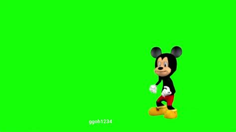 Mickey Mouse Nice Dance Move In Green Screen Youtube