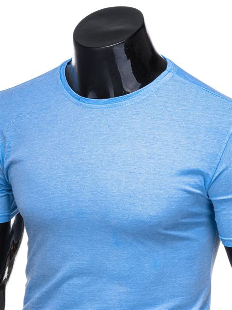Mens Plain T Shirt S1360 Light Blue Modone Wholesale Clothing