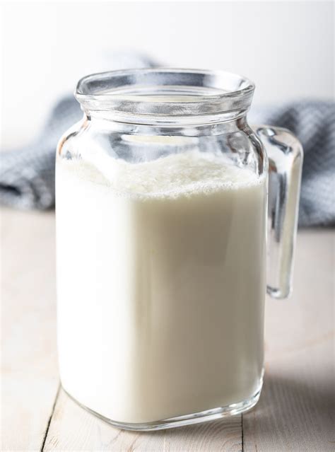 If you have a recipe calling for a cup of buttermilk, and you have regular milk on hand, just take a cup of whatever variety of milk you have on hand and add in a tablespoon of white vinegar or lemon juice. How To Make Buttermilk (Recipe) - A Spicy Perspective