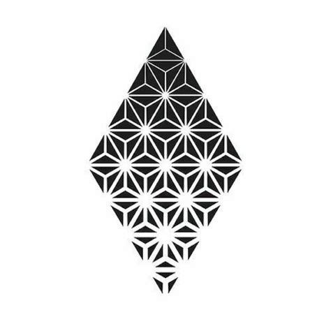 Geometric Diamond Mandala Pattern Reusable Stencil Etsy