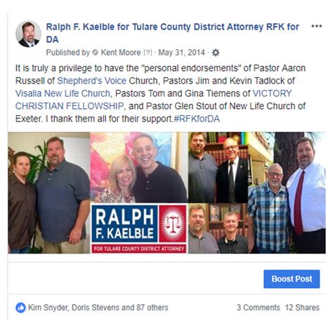 Case Study Tulare County District Attorney Race Kent H Moore