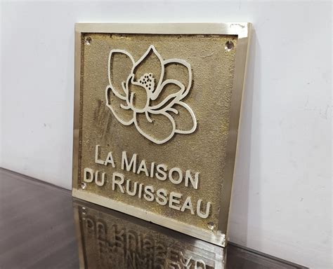 The beautiful handmade cast brass 3D signs/plaques are the perfect for