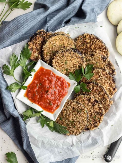 Low Carb Crispy Eggplant Rounds Recipe Yummly Recipe Eggplant