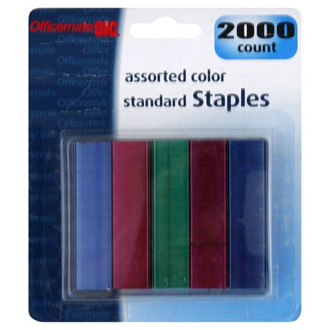 91937 STANDARD STAPLES COLORS - 2000 CT