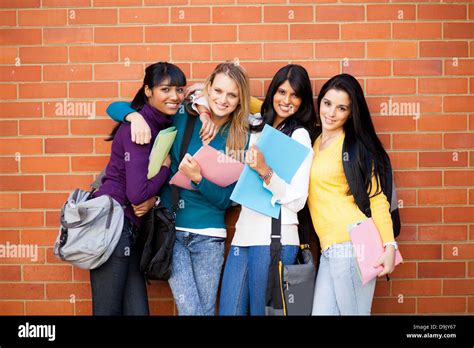 Smart Girls Happy Girls Students Young Women Indian Women Hi Res Stock