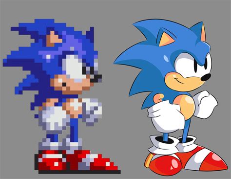 Classic Sonic Redraw By Hamboy02 Classic Sonic Sonic Super Mario Art