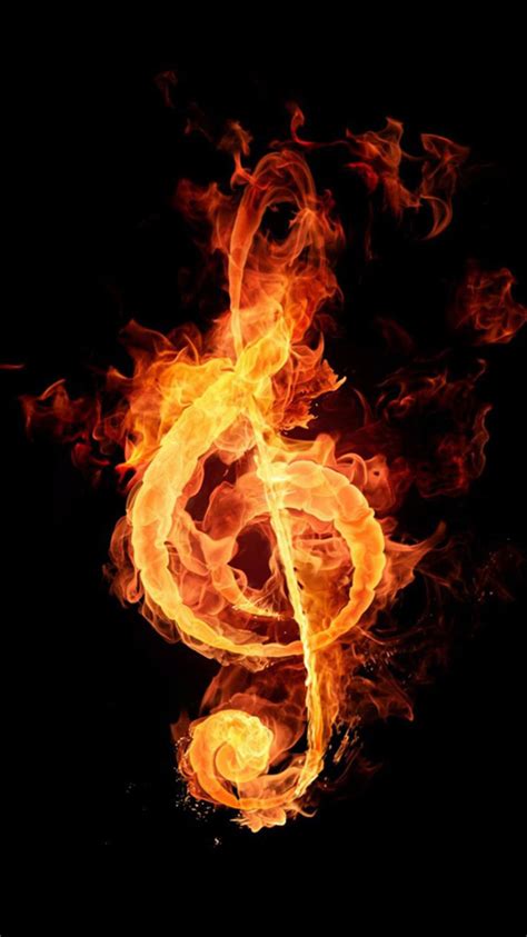Free Download Fire Music Notation Iphone 6 Wallpapers Hd Iphone 6