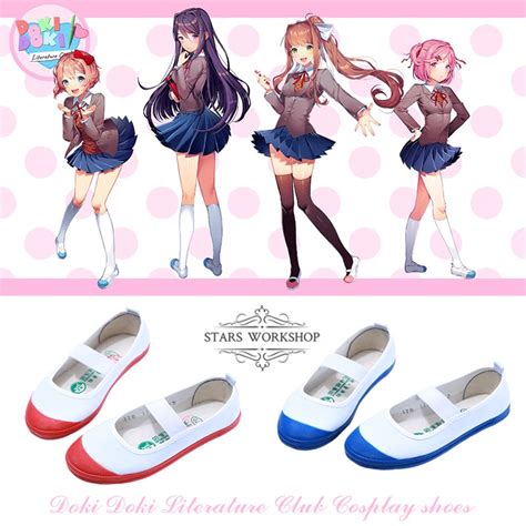 Doki Doki Literature Club Cosplay Shoes Anime School Shoes Girl Sport