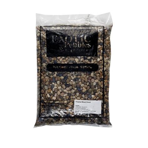 Exotic Pebbles Polished Mixed Reptile Terrarium Gravel Lb Bag