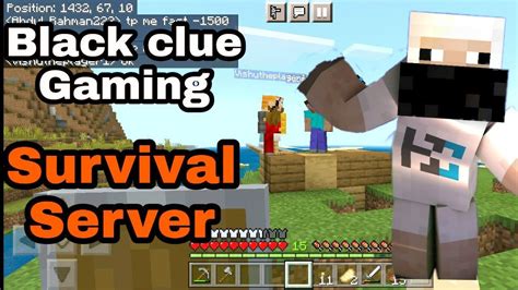 How To Join Black Clue Gaming Minecraft Server Black Clue Gaming Youtube