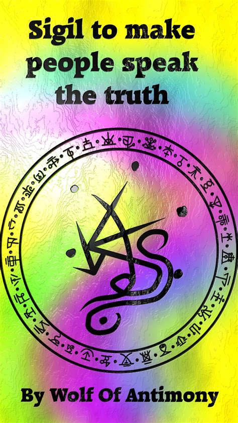 Sigil For People Speak The Truth With Images Sigil Magic Magick