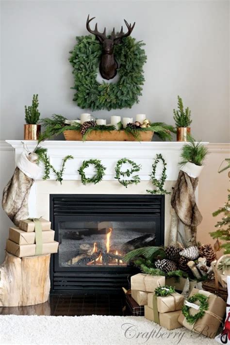 20 Festive Christmas Mantel Decorating Ideas A Blissful Nest