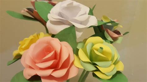 Como Hacer Diy Rosas De Papel Super Faciles Easy Paper Rose Youtube