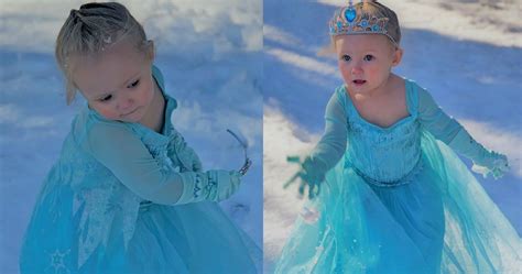 Little Girl Goes Viral Channeling Her Inner Elsa After A Snowfall