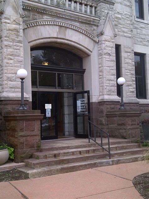 The Entrance To The Greene County Courthouse In Xenia Ohio Xenia