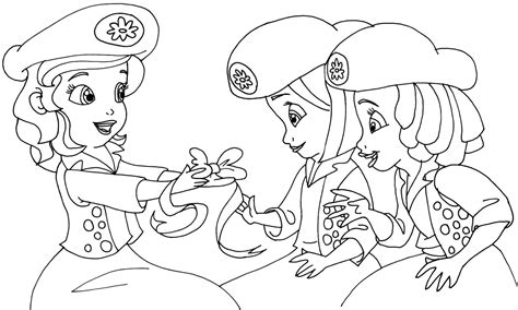 Sofia The First Coloring Pages: Buttercups Sofia the First Coloring Page