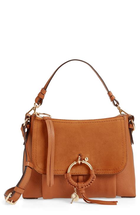 See By Chloé Small Joan Suede And Leather Crossbody Bag Shoulder Bag