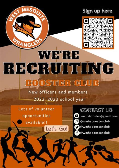 Booster Club Recruitment Flyer Freelancer