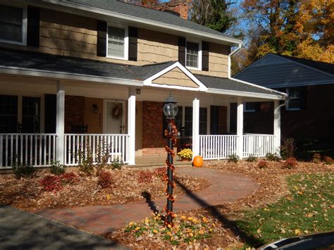 Winston Salem Shed Roof Front Porch With Attractive Gable Traditional