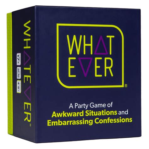 Whatever The Awkward And Embarrassing Adult Party Card Game For Group Game Night Birthday
