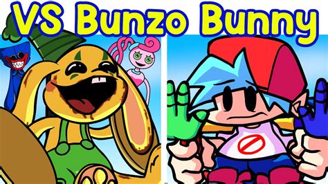 Friday Night Funkin Vs Bunzo Bunny Fnf Mod Poppy Playtime 2 Huggy
