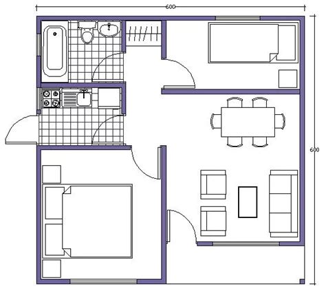 Plano De Casa B Sico Con Medidas De M Y Dormitorios