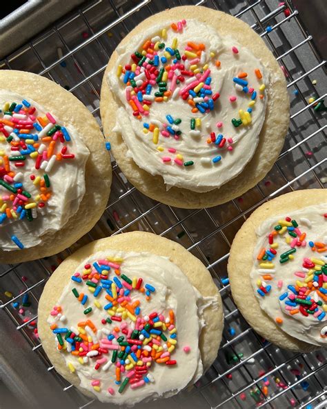frosted soft vanilla sugar cookies