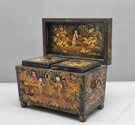 Antiques Atlas 18th Century Chinoiserie Tea Caddy